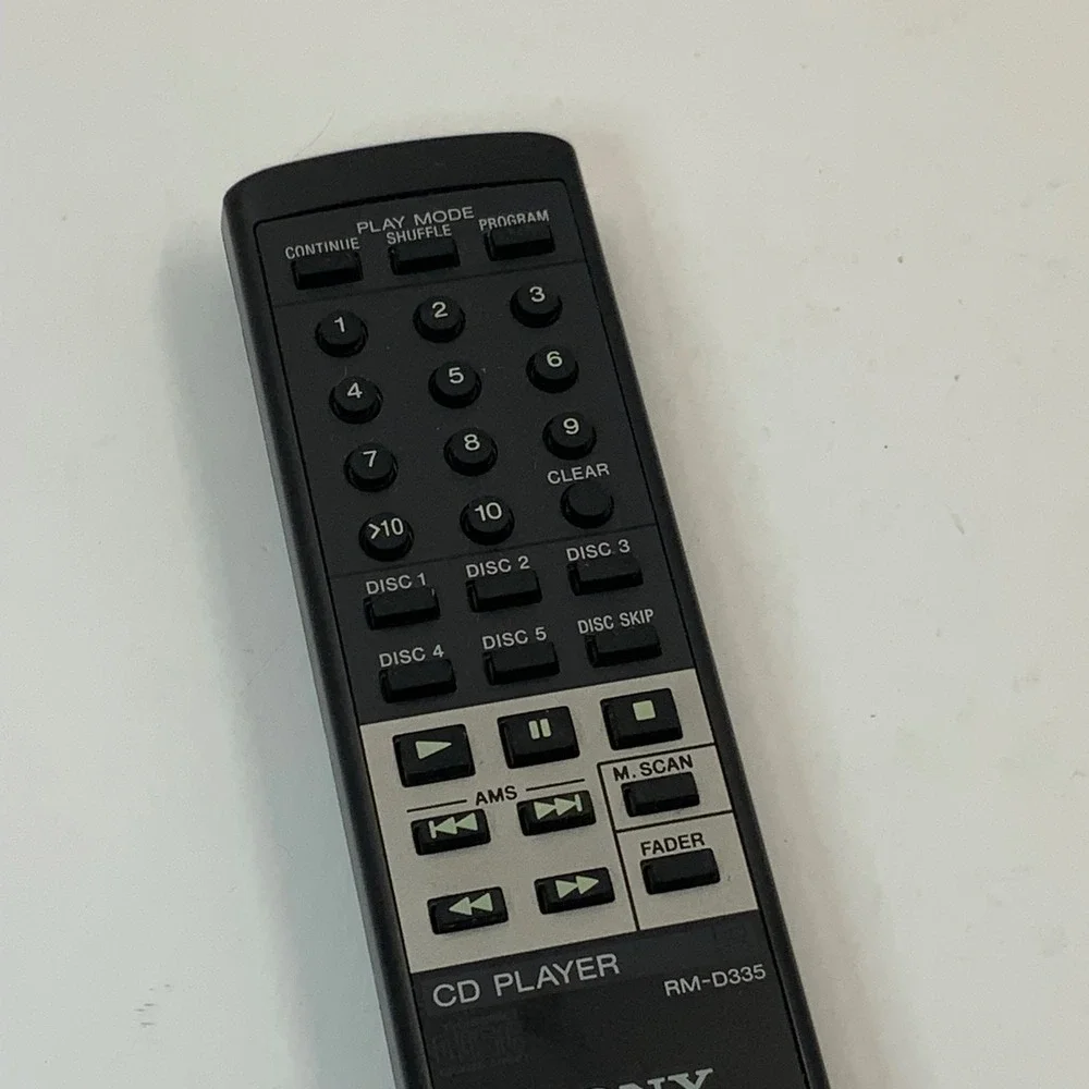 Sony RM-D335 CD Player‎ Remote Control Genuine OEM Black RM D335